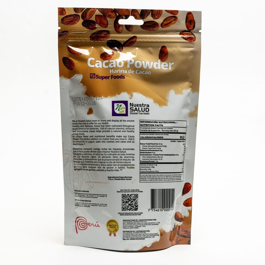 Harina de Cacao (200g)