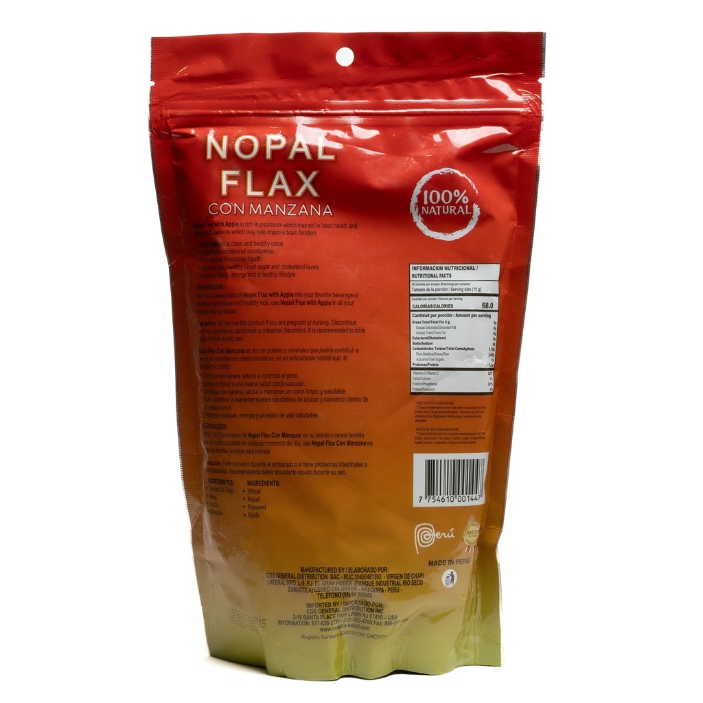 Nopal Flax Manzana