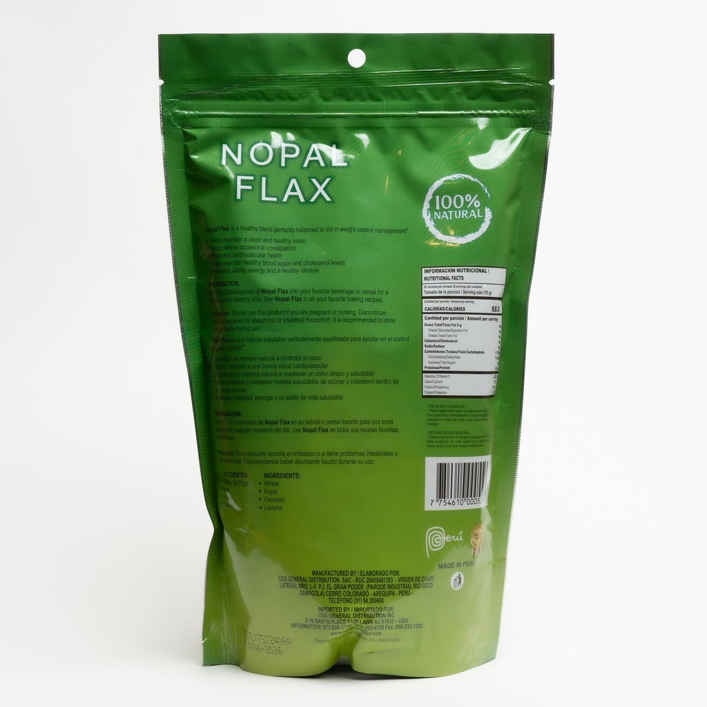 Nopal Flax Linaza Plus