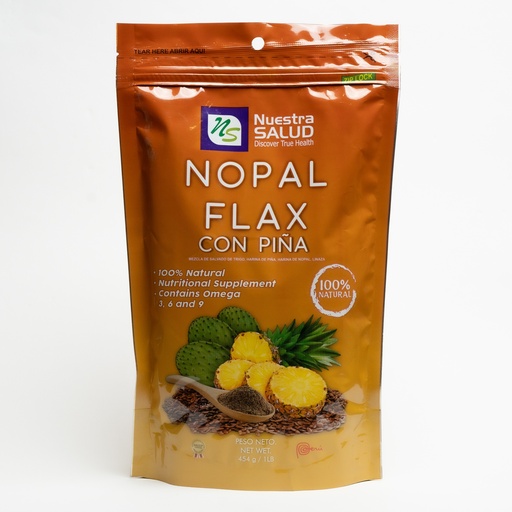 Nopal Flax Linaza Plus Piña 454gr
