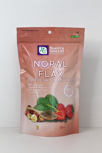 Nopal Flax con Fresa y Camu Camu