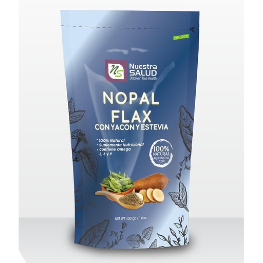 Nopal Flax con Yacon y Estevia